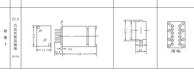 DLS-20双位置继电器外形及开孔尺寸图片2 DLS-20双位置继电器外形及开孔尺寸图片2