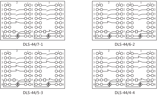 DLS-41/10-2双位置继电器内部连接线图片3 DLS-41/10-2双位置继电器内部连接线图片3