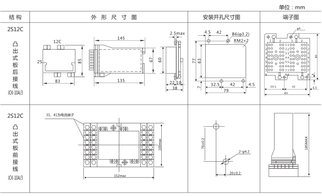 DZ-653中间继电器外形及安装尺寸图片 DZ-653中间继电器外形及安装尺寸图片