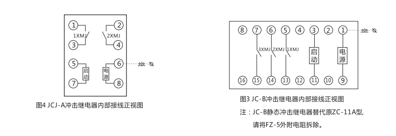 JCJ-B静态交流冲击继电器技术指标及注意事项图1 JCJ-B静态交流冲击继电器技术指标及注意事项图1